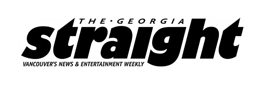 Georgia Straight logo with bold font and tagline, Vancouvers News & Entertainment Weekly.