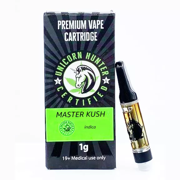 Unicorn Hunter Master Kush Indica Thc Vape Pen Cartridge