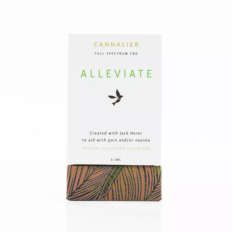 Cannalier Alleviate 0.5ML CBD Vape Cartridge for Pain and Nausea Relief