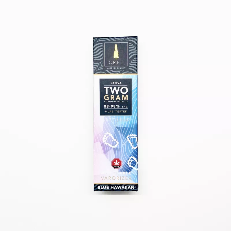 CRFT Blue Hawaiian 2g THC Vape Cartridge - High Potency Lab Tested