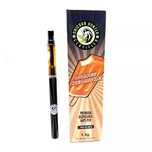 Unicorn Hunter Orange Creamsicle Disposable Thc Vape Pen