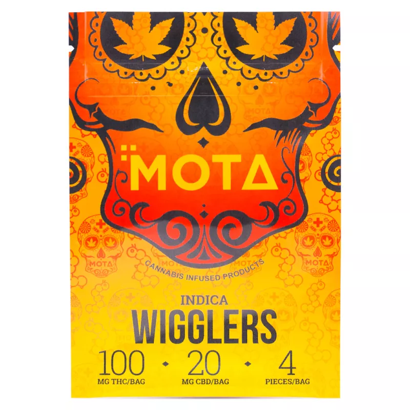 Colorful Indica-infused gummy candies for a tasty cannabis edible experience.