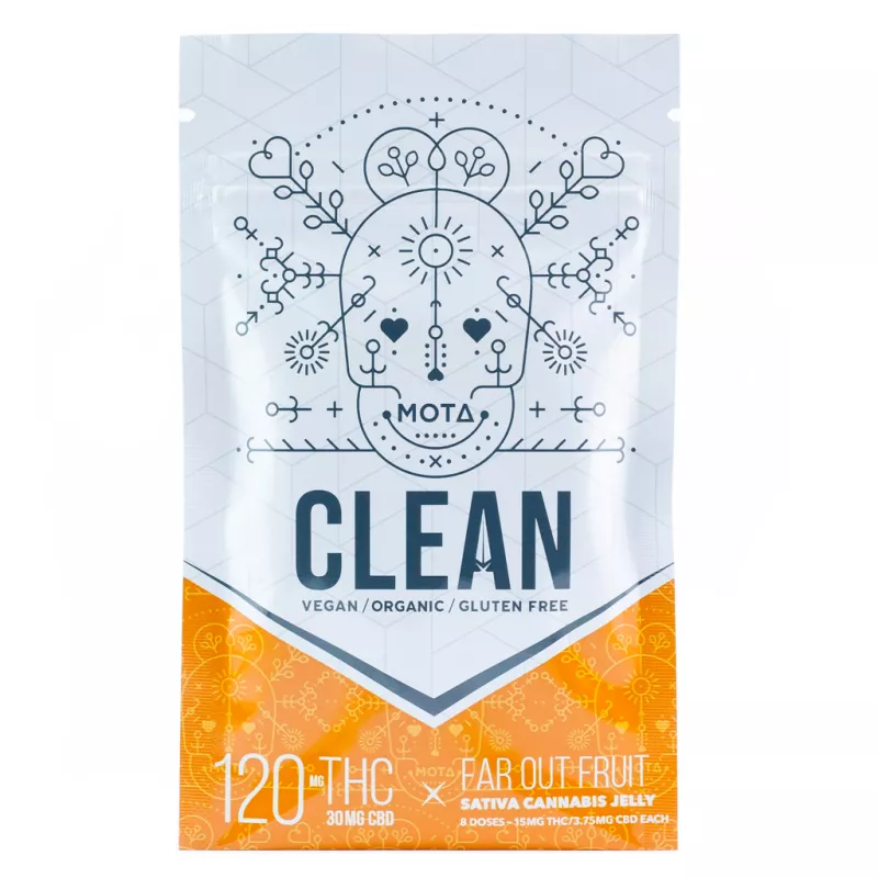MOTA Vegan Organic Edible with 120mg THC, 30mg CBD - Sativa Jelly