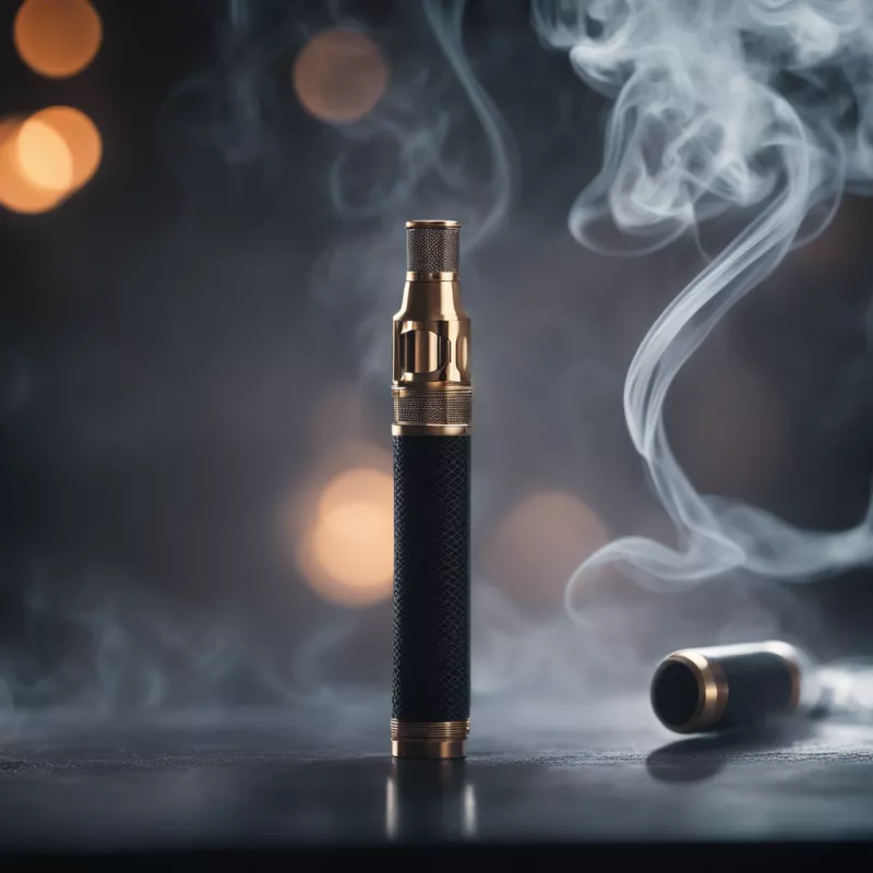 THC vape pen against a smooth backdrop